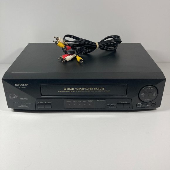 Sharp Other Sharp Vca4u Vhs Vcr Player 4 Head 19 Micron Heads No
